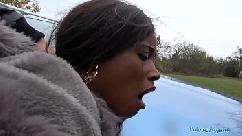 Public agent british ebony queen kiki minaj fucked outside