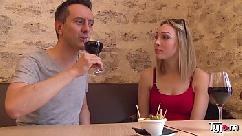 Blonde goddess lily labeau taste some wine an a big hard cock