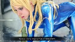 Samus aran subdues the alien threat